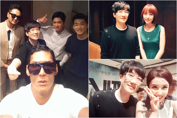 ▲서태지와 인증사진 찍기에 나선 연예인들(사진=박준형, 심은진, 린지 SNS)