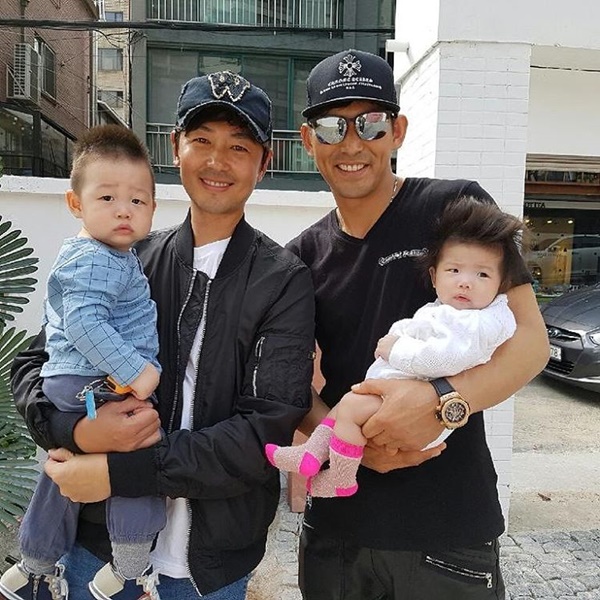 ▲배우 조연우, 오지호(사진=조연우 인스타그램)