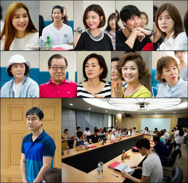 ▲'우리 갑순이' 대본리딩 현장(사진=SBS)