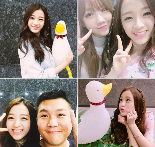 ▲'걸스피릿'에 출연한 에이프릴 진솔이 다양한 사진을 공개했다.(사진=에이프릴 인스타그램)