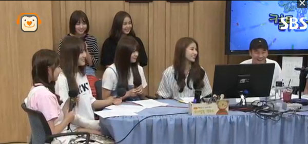 ▲'컬투쇼' 여자친구 베이식(사진=SBS 파워FM)