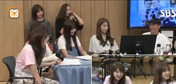 ▲'컬투쇼' 여자친구 베이식(사진=SBS 파워FM)