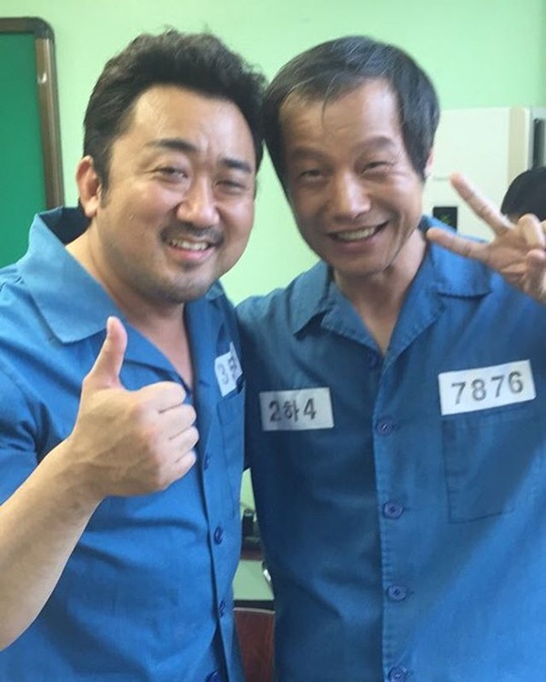 ▲배우 마동석, 정인기(사진=마동석 인스타그램)