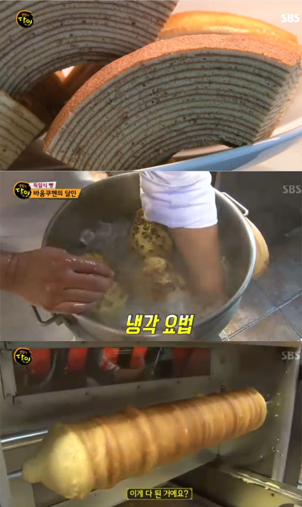 ▲'생활의 달인'에서  나이테 빵(바움쿠헨) 달인이 소개됐다. (사진=SBS)