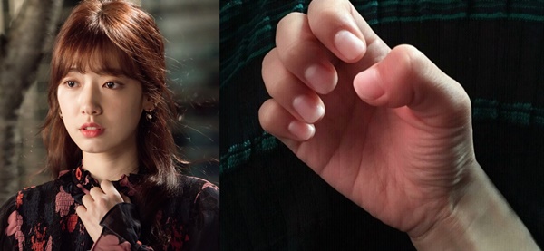 ▲네일아트 논란에 휩싸인 '닥터스' 유혜정 역의 배우 박신혜(사진=솔트엔터테인먼트(좌), 박신혜 인스타그램)