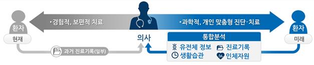▲정밀의료 개념도(보건복지부)