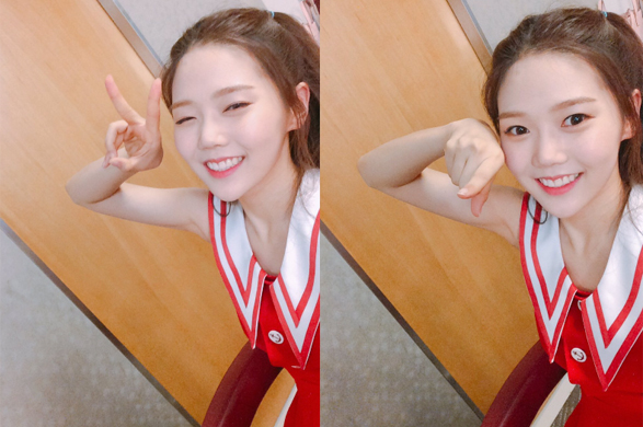▲오마이걸 효정(사진=오마이걸 트위터)