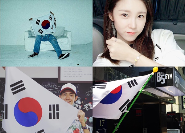 (사진=(왼쪽 상단부터 시계 방향으로)지드래곤 인스타그램, 전효성 인스타그램, 조권 인스타그램, 이기우 인스타그램)