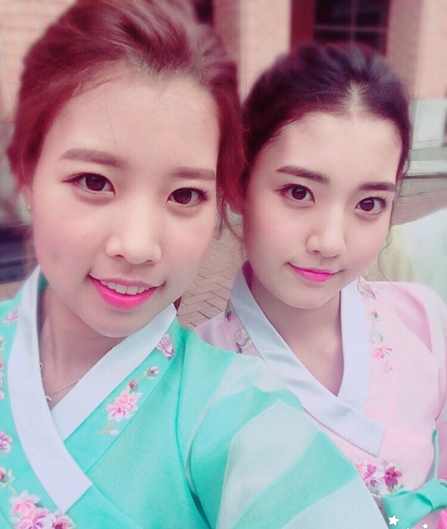 ▲정다솜 정다빈 자매