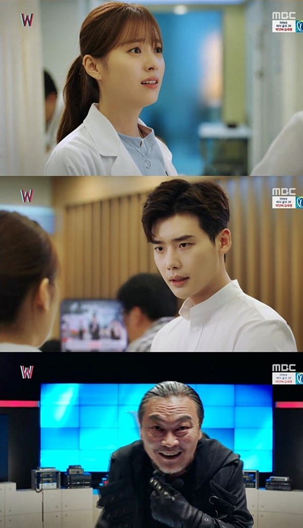 ▲'W' 한효주 이종석 김의성(사진=MBC 수목드라마 'W' 한효주 이종석 김의성 캡처)