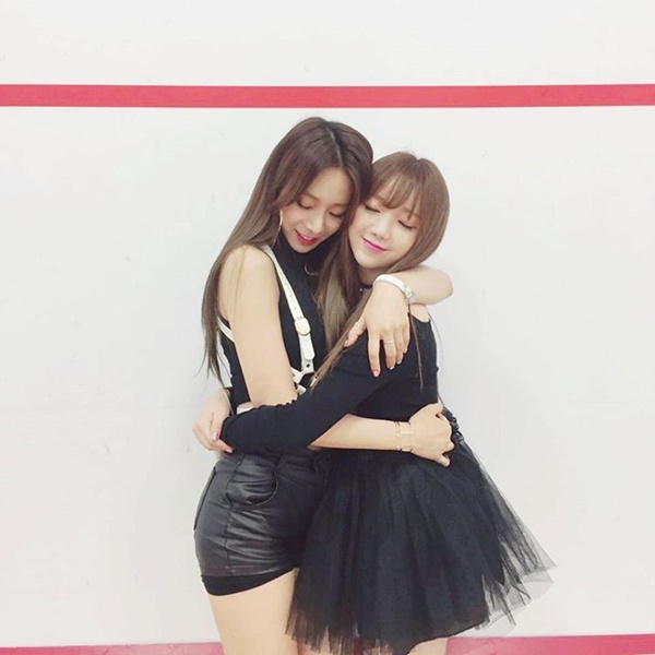 ▲베스티 유지, 러블리즈 케이(사진=베스티 유지 인스타그램)