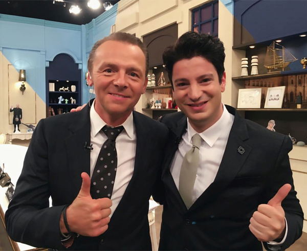 ▲'비정상회담' 마크 테토가 사이먼 페그와 함께 찍은 사진을 공개했다.(사진=마크테토 페이스북)