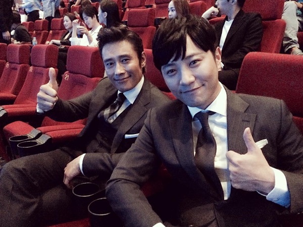 ▲배우 이병헌, 진구(사진=진구 인스타그램)