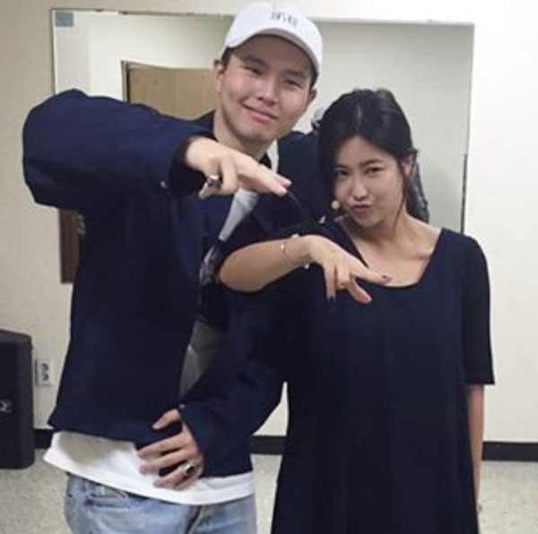 ▲'진짜사나이' 솔비가 서출구와 함께한 사진을 공개했다.(사진=솔비 인스타그램)