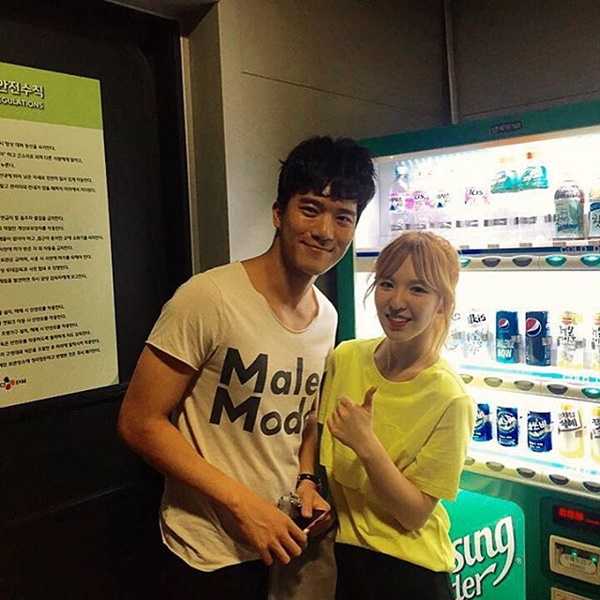 ▲배우 하석진, 레드벨벳 웬디(사진=하석진 인스타그램)