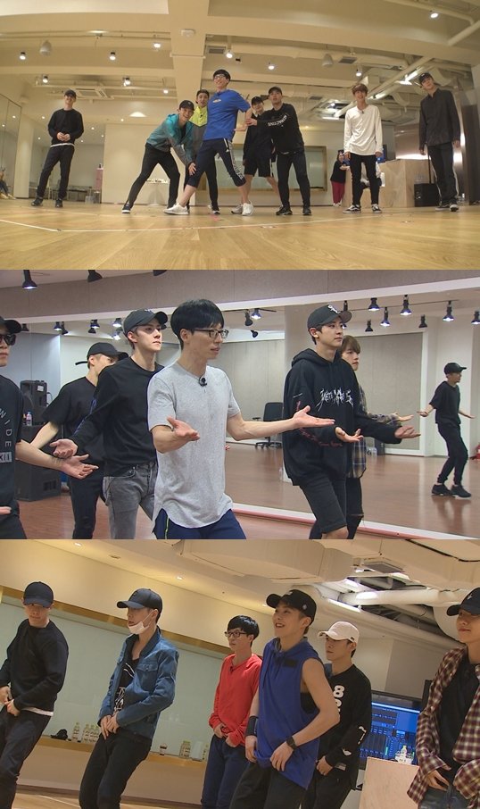 ▲엑소와 유재석(사진='무한도전' SNS)