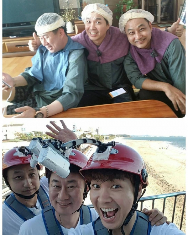 ▲'톡쏘는사이' 남희석, 김수용, 박수홍(사진=김수용 SNS)