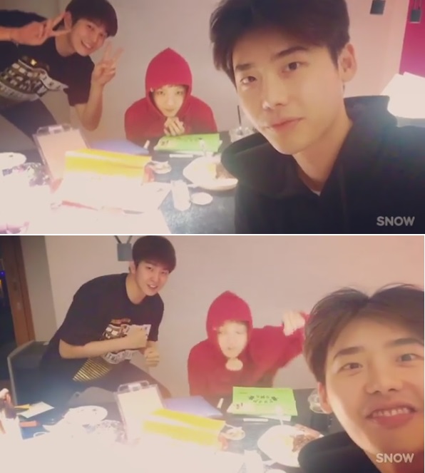 ▲(왼쪽부터) 이종석, 이성경, 윤균상(사진=이종석 SNS)