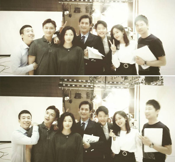 ▲배우 성유리가 월화드라마 '몬스터'의 마지막 촬영 현장 사진을 공개했다.(사진=성유리 인스타그램)