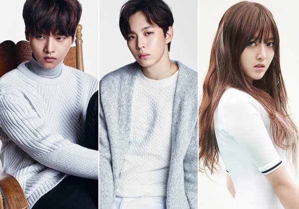 ▲(왼쪽부터) 빅스 엔, 홍빈, AOA 찬미(사진=각 소속사)