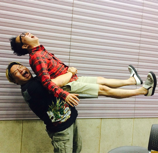 ▲스포츠해설가 김남훈, 방송인 박명수(사진=SBS '박명수의 라디오쇼' 공식 인스타그램)