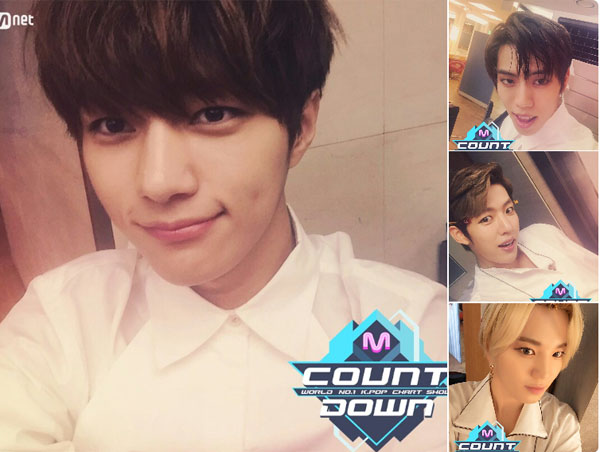 ▲Mnet '엠카운트다운'에 출연하는 인피니트(사진=Mnet 엠카운트다운 트위터)