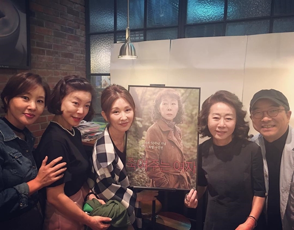 ▲박지영, 최화정, 이미숙, 윤여정, 김수철(사진=박지영 인스타그램)