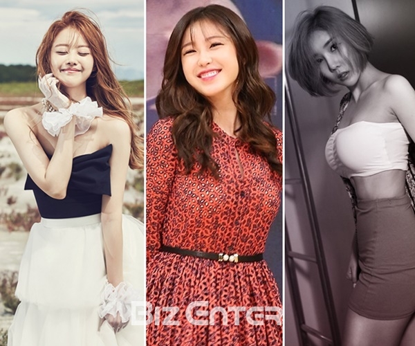 (사진=TS엔터테인먼트, 비즈엔터DB, 정하나 SNS)