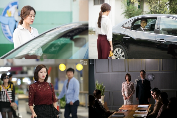 ▲'캐리어를 끄는 여자' 전혜빈, 최지우(나무엑터스 제공)