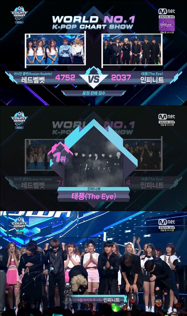 ▲그룹 인피니트(사진=Mnet '엠카운트다운')
