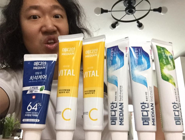 ▲개그맨 김경진이 논란이 된 메디안 치약에 대해 언급했다.(사진=김경진 SNS)