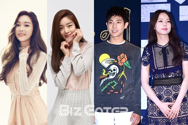 ▲팀 탈퇴 후 독자행보를 택한 제시카, 한선화, 이준, 안소희(좌측부터)(사진=코리델엔터테인먼트, TS엔터테인먼트, 비즈엔터DB)