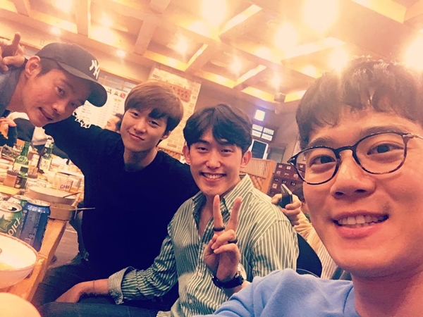 ▲김동영, 공명, 민진웅, 하석진(사진=하석진 인스타그램)