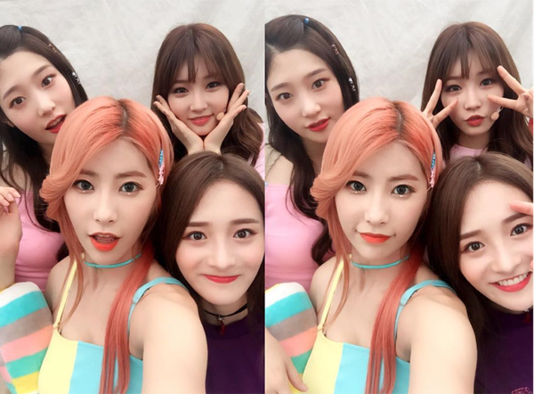 ▲'아는형님'에 출연한 다이아 기희현이 정채연, 주결경, 김청하와 함께한 모습을 전했다.(사진=다이아 기희현 인스타그램)