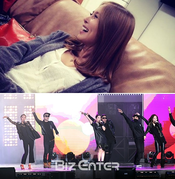 ▲가수 채리나와 디바(사진=채리나 SNS, 윤예진 기자 yoooon@)