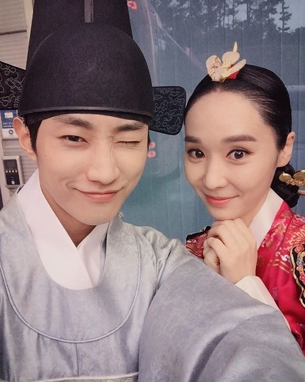 ▲KBS2 월화드라마 '구르미 그린 달빛' 진영, 한수연(사진=한수연 인스타그램)