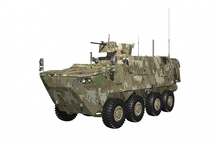 ▲현대로템이 체계 개발 사업을 수주한 차륜형지휘소용차량의 조감도 (사진 제공 = 현대로템)