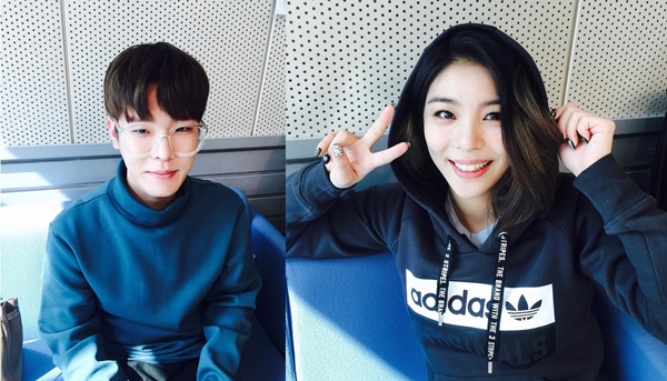 ▲가수 정진우, 에일리(사진=SBS '최화정의 파워타임' 공식 인스타그램)