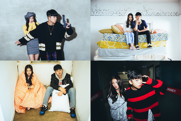 ▲낸시와 MC그리의 커플 화보(사진=브랜뉴뮤직)