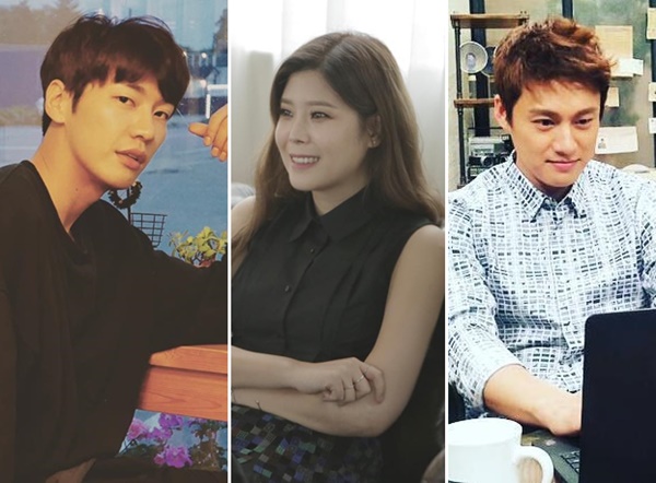 ▲(왼쪽부터)김영광 린 오상진(사진=각 연예인 SNS)