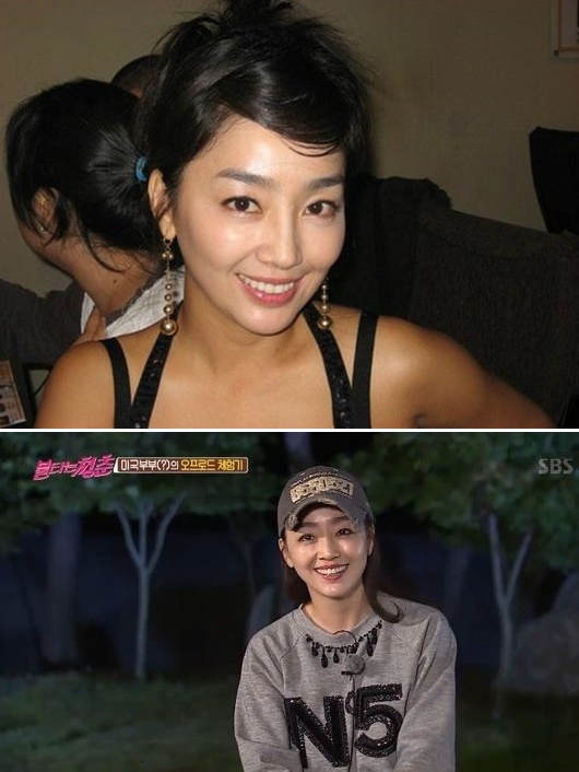 ▲이연수 10년 전(위)과 지금(사진=이연수 SNS, SBS '불타는 청춘')