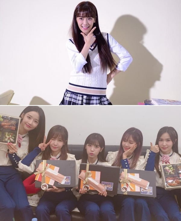 ▲소율(위)과 크레용팝(사진=크레용팝 SNS)