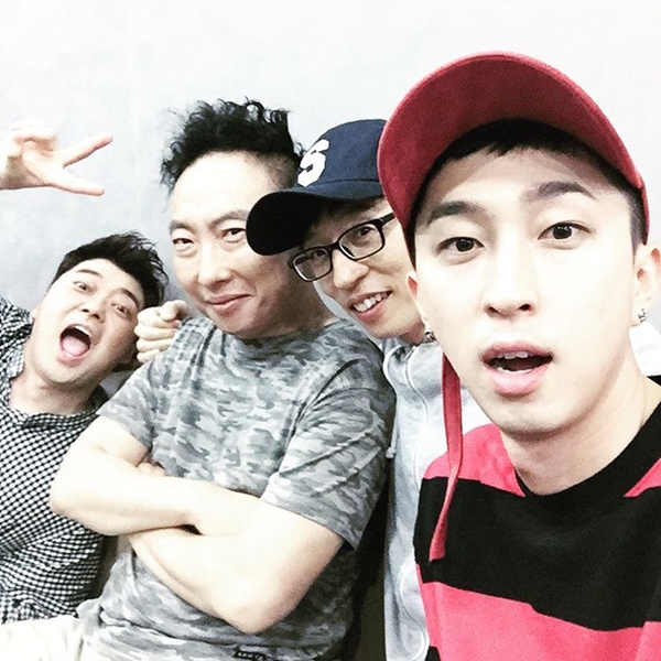 ▲KBS2 '해피투게더 3' 전현무, 박명수, 유재석, 슬리피(사진=슬리피 인스타그램)