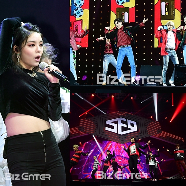 ▲에일리, 샤이니, SF9(사진=윤예진 기자 yoooon@)