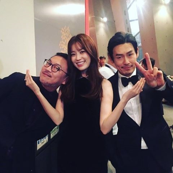 ▲배우 김의성, 한효주, 설경구(사진=김의성 인스타그램)