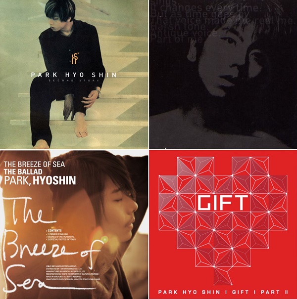 ▲박효신의 완벽주의 성향은 곧 명반 탄생으로 이어졌다(사진=각 음반 커버)