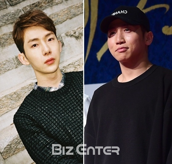 ▲조권(왼쪽) 유세윤(사진=윤예진 기자 yoooon@, JYP엔터테인먼트)