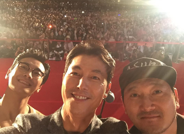 ▲'아수라' 주지훈 정우성 정만식(사진=정우성 인스타그램)