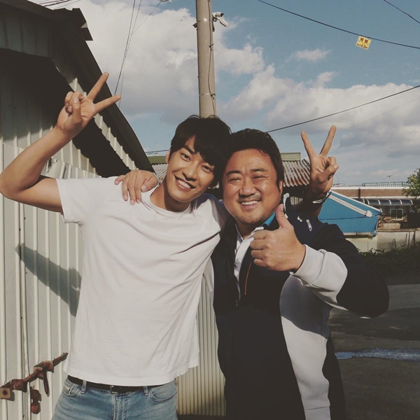 ▲배우 김영광, 마동석(사진=김영광 인스타그램)