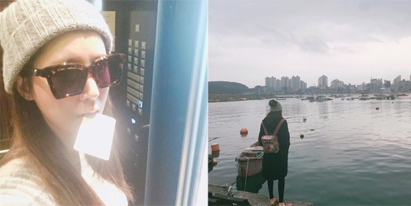 ▲배우 한채아가 고향 울산에서의 근황을 전했다.(사진=한채아 인스타그램)